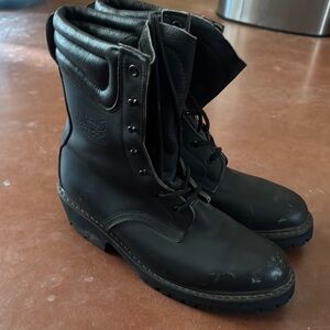 Men's Black Leather Boots